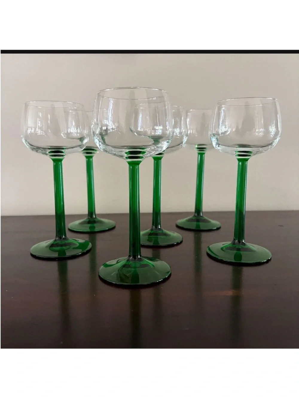 Vintage Wine Glasses by Luminarc made in France. Set of 8. Last set left